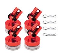 Rc Models Accessories For Tamiya For TT01/TT02 1/10 RC Car Drift Remote Control Shell -Strong Magnet Stealth Body Post With Contact Column(Red)