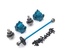 Rc Models Accessories For WLtoys 144010 144001 144002 1/14 Metal Center Drive Shaft Assembly Gearbox Differential Kit RC Car Parts Upgrade Replace(BLUE)