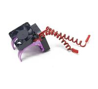 RC Models Components For Traxxas For Maxx For E-Revo For E-Maxx For Summit For Arrma 1/10 42mm Dual Fan Motor Cooling Heat Sink RC Car(Purple)
