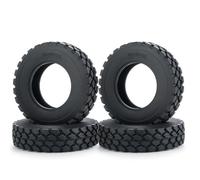 RC Models For Tamiya 1/14 Front Rear Wheel Rim Hubs Rubber Tyres With Foam Inserts Truck Trailer Tractor RC Car Tires Model(25mm Tires-4Pcs)