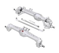 RC Models Repairs Compatible With LCG For Vanquish For Phoenix F10 1/10RC Crawler For Chassis DIY Aluminum Front Rear Portal Axle Complete Set(White,1Set)