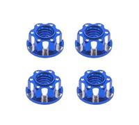 RC Models Repairs For HSP For Traxxas For TRX4 For TRX6 For Axial For SCX10 D90 D110 1/10 4Pcs M4 Tire Lock Nut RC Car Wheel Nut For Slash For Rgt Accessories(Blue)