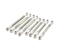 RC Models Repairs For MN For MN128 For Wrangler Model 1/12 Metal Upgrade Adjustable Chassis Linkage RC Car Parts Accessories Replacement Repair(Silver)