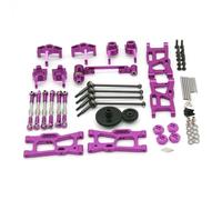 RC Models Repairs For Wltoys 144001 124016 124017 124019 124018 RC Remote Controlled Car 4MD Purpose Metal Upgrade Accessories Fragile Set(PURPLE)