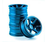 RC Models Spare For HPI For Kyosho For Sakura D5 For HSP 94122 94123 CS D4 For TT02 For Tamiya 1/10 Drift Hub On-Road Drift Car Wheel Hub Climb Car Wheel Rim RC Parts(Blue)