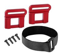 RC Models Spare For Traxxas For Sledge For Maxx For Slash 6s 1/8 Metal Battery Holder Mount Hold Down Retainer With Battery Strap 9628 Replacement RC Car Upgrade Parts(Red)