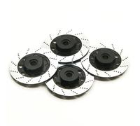 RC Modification Parts For 3Racing For Sakura D4 For AWD RWD 1/10 RC Drift For Racing Car Accessories Aluminum Wheel Rim Brake Disc Box 12mm Hex Adapter(Black)