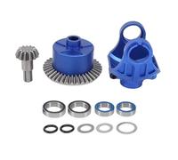 RC Modification Parts For Arrma 1/10 For Kraton For Senton Big For Rock For Granite For Outcast 1/8 For Typhon Upgr Metal Differential Case Diff Yoke Main Gear 37T 13T(Blue)