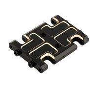 RC Modification Parts For Axial 1/24 AX24 All Brass Black Gearbox Bottom Plate Mid Gear Box Skid Plate Car Truck Model Metal Upgrade Parts