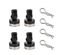 RC Modification Parts For Axial For SCX10 For Traxxas For TRX4 D90 D110 For HSP Drift For Sakura For Redcat 1/10 4pcs RC Car Body Posts Magnet Invisible Fixed Mount(Black)