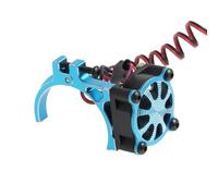 RC Modification Parts For Axial For SCX10 For Traxxas For TRX4 For Tamiya 1/8 1/10 RC Car 540 550 3650 3660 Motor Heatsink Cooling Fan With Thermal Sensor(Blue)