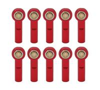 RC Modification Parts For Axial For SCX10 II D90 D110 For Tamiya CC01 1/10 Metal M3 27MM Link Tie Rod End Ball Joint Ends RC Car Boat Car Airplane DIY Parts(Red)