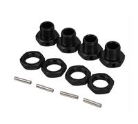 RC Modification Parts For HSP 1/8 4PCS RC Wheel Hex Driver 17MM Aluminum Alloy Wheel Hex Coupler RC Crawler Car Parts Upgrade Accessories Parts Kit(Black)