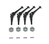 RC Modification Parts For MJX For Hyper Go H16 16207 16208 16209 16210 M162 M163 1/16 RC Car Metal Drive Shaft And Wheel Hex Adapter Upgrade Parts Accessories(Grey)