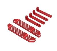 RC Modification Parts For MN D90 D91 D96 For MN98 For MN99S 1/12 2pcs Metal RC For Rock Sliders Side Pedal RC Car Upgrade Parts Accessories(Red)