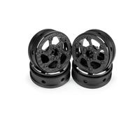 RC Modification Parts For SCX10 For Capra For TRX4 TF2 Gmade R1 For Element For Enduro CC01 1/10 1.9 Carbon Fiber And Aluminum Beadlock Wheels Rim RC Rigs Crawler DIY(B 4PCS)