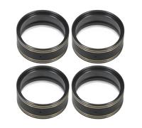 RC Modification Parts For SCX10 II 90046 D90 For TRX4 For Element For Enduro 1/10 95g 1.9 Inch Bead Lock Wheel Weights Internal Clamp Rings RC For Rock Crawler(Black,4pcs)