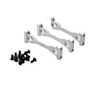 RC Modification Parts For Tamiya 1/14 For Scania For Actros For MAN 3pcs Metal Middle For Chassis Mount RC Truck Tractor Trailer Car Tipper Upgrade Parts(Silver)