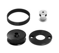 RC Modification Parts For Tamiya For TT-02 1/10 Low Noise Belt Drive 16T 40T Transmission Gears System RC Car DIY Modify Upgrade Parts(Black)