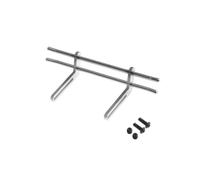 RC Modification Parts For Traxxas For TRX4 For Axial For SCX10 1/10 Metal Front Rear Bumper RC Crawler Car Upgrade DIY Parts Modified Accessories(Silver,1pcs front)