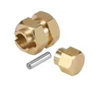 RC Modification Parts For TRX4-M For Bronco For Defender 1/18 4Pcs Brass Hub Extenders 7MM Wheel Hex Adapter RC Crawler For Chassis Upgrade