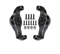 RC Modification Parts For TRX6 For TRX4 1/10 Machined Black Brass Weight Portal Axle Drive Housing Steering Caster Blocks RC Crawler For LCG Upgrade(Caster Blocks)