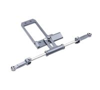 RC Modification Parts For Vanquish For Phoenix VS4-10 F10 1/10 Aluminium Servo Mount Scale Hydraulic Steering Link RC Crawler Portal Axle DIY Upgrade(Gray)