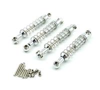 RC Modification Parts For WPL C14 C24 C34 For MN D90 D91 D96 D99 D99S MN90 For MN98 For MN99S 4pcs Metal Shock Absorber Damper RC Car Upgrades Parts Accessories(Silver)