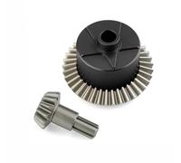 RC Modifications Models For Arrma For Kraton For Senton Big For Rock For Granite For Outcast 4x4 1/10 Metal Diff Case Gear 37T Input 13T Upgrade Parts(Black)