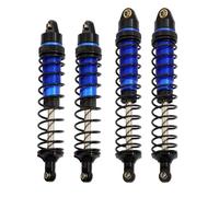 RC Modifications Models For Arrma For Senton For Granite For Typhon For Rock 1/10 4pcs Metal Front And Rear Shock Absorber Damper Big RC Car Upgrade Parts(Blue)