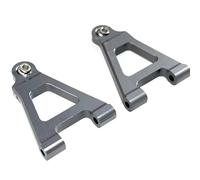 RC Modifications Models For MJX For Hyper Go 14301 14302 1/14 RC Upgrade Parts Metal Front Lower Swings Arm Suspension Arms Lncluding Ball Head 14220(Gray)