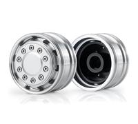 RC Modifications Models For Tamiya 1/14 Aluminum Alloy Front Rear Wheel Rim Hubs Truck Tractor Trailer Cargo Car Tires Upgrade Parts Model(F-01)