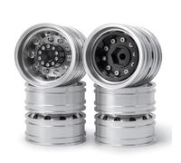 RC Modifications Models For Tamiya 1/14 Aluminum Alloy Rear Wheel Rim 12mm Hex Hub RC Trailer Tractor Car Upgrade Parts Truck Modified Replacement(4pcs)