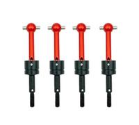 RC Modifications Models For Tamiya For TT-01 For TT-02 TA04 1/10 4 Pcs Metal For Universal Drive Shaft CVD 53792 RC Car Upgrade Parts Modified(Red)