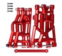 RC Modifications Models For Traxxas 2WD For Slash 2555 3631 2532 1/10 Aluminum Alloy Front Rear Suspension A-Arms Set Tie Bar Replacement Accessory(Red)