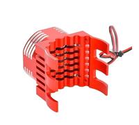 RC Modifications Models For Traxxas For E-Maxx For E-Revo For Summit For Arrma 1/10 For Kraton For Typhon 1/8 42mm Motor Cooling Fan Heat Sink With Light(Red)