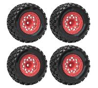 RC Modifications Models For Traxxas For Mini For Maxx For Xrt For E-revo For MJX For HSP For Losi For Racing 1/16 1/18 Mx2.15 Inch Wheel Tires Off Road Scale(A Red)