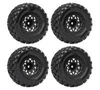 RC Modifications Models For Traxxas For Mini For Maxx For Xrt For E-revo For MJX For HSP For Losi For Racing 1/16 1/18 Mx2.15 Inch Wheel Tires Off Road Scale(A Black)