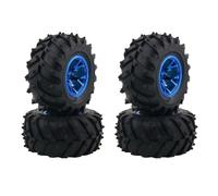RC Modifications Models For Traxxas For Scx10 For Buggy 1/10 Tyre Wheel 120mm 125mm 130mm Monster Truck Tires Wheels RC Car Crawler 4PCS 12mm Hub(Blue)