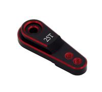 RC Modifications Models For Traxxas For Trx4 For Axial For Scx10 For Tamiya For Futaba For Savox 1/10 Metal 25t Servo Arm Steering Horn Rc Crawler Truck Motors(Red)