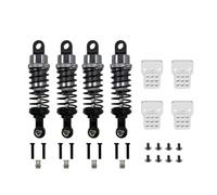 RC Modifications Models For WPL C14 C24 For MN D90 D91 MN99 For MN99S 1/10 Metal 4PCS Oil Filled Shock Absorbers With Tower Adjustable Upgrade RC Cars(Gray)