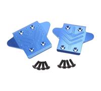 RC Modifications Parts For Arrma 1/8 For Kraton 6S 2pcs Metal Front And Rear For Chassis Armor Protective Cover Skid Plate Set RC Car Upgrade Parts(Blue)
