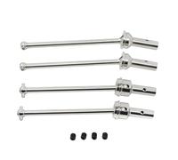 RC Modifications Parts For Arrma 1/8 For Typhon 6S 1/7 For Infraction 6S For Limitless 6S For BLX 2/4pcs Metal Front And Rear Drive Shaft CVD RC Car Upgrade Parts(Silver,1 Set (4pcs))