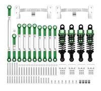 RC Modifications Parts For MN For D90 MN99S Metal For Chassis Link Rod Pull Rod Mount Holder Shock Absorber Set RC Car Upgrades Parts Accessories(Green)