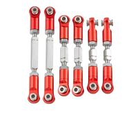 RC Modifications Spare Compatible With ARRMA For MOJAVE 4S For BLX For DESERT For RTR 1/8 Rc Parts 6PCS Aluminum Alloy Wheelbase Steering Link Rod Set