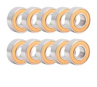 RC Modifications Spare Compatible With MR105RS MR105-2RS MR105 2RS RC Upgrade Parts 10PCS 5x10x4mm ABEC-3 Orange Sealed Miniature Ball Bearings