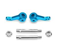 RC Modifications Spare Compatible With Tamiya CW01 Lunch Box 1/10 RC Car Upgrade Parts Accessories Aluminum Alloy Steering Arm With Shaft(Blue)
