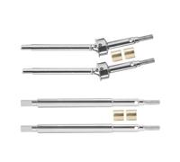 RC Modifications Spare Compatible With Traxxas For TRX4M 1/18 RC Car Parts Steel Front Rear Axle Shafts 5mm Extended +2mm Thread Longer Driveshaft