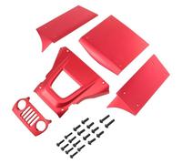 RC Modifications Spare Compatible With Vanquish H10 Optic Sparco Yokohama RTR 1/10 RC Car Upgrade Parts Aluminum Roll Cage Body Plate Panel Kit
