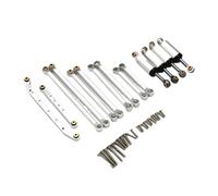 RC Modifications Spare For Fms For Fire For Horse For Eazyrc For Thunder 1/18 Car Metal Upgrade Accessories Shock Absorber Trolley Set Storm RC Remote Control(Silver)
